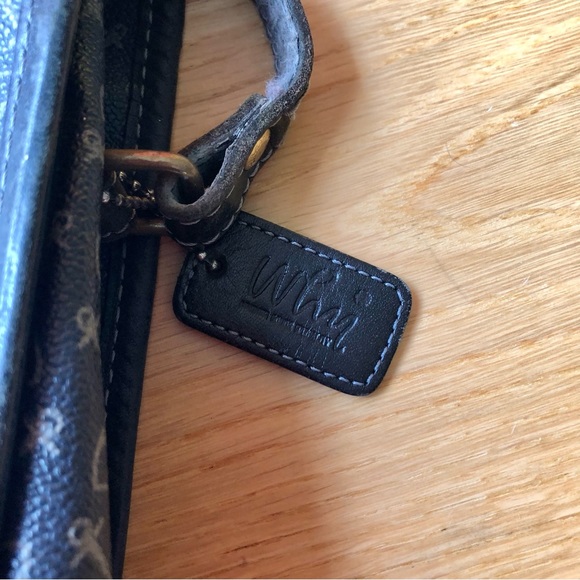 Vintage canvas and leather satchel/crossbody bag with adjustable strap - Picture 4 of 13